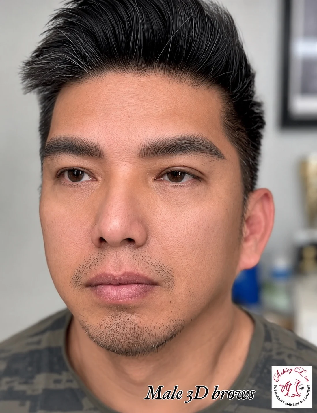 Men's 3D Brows permanent makeup work by Ashley Luu