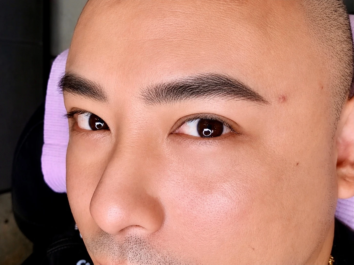 Natural Men's Brow Definition permanent makeup work by Ashley Luu
