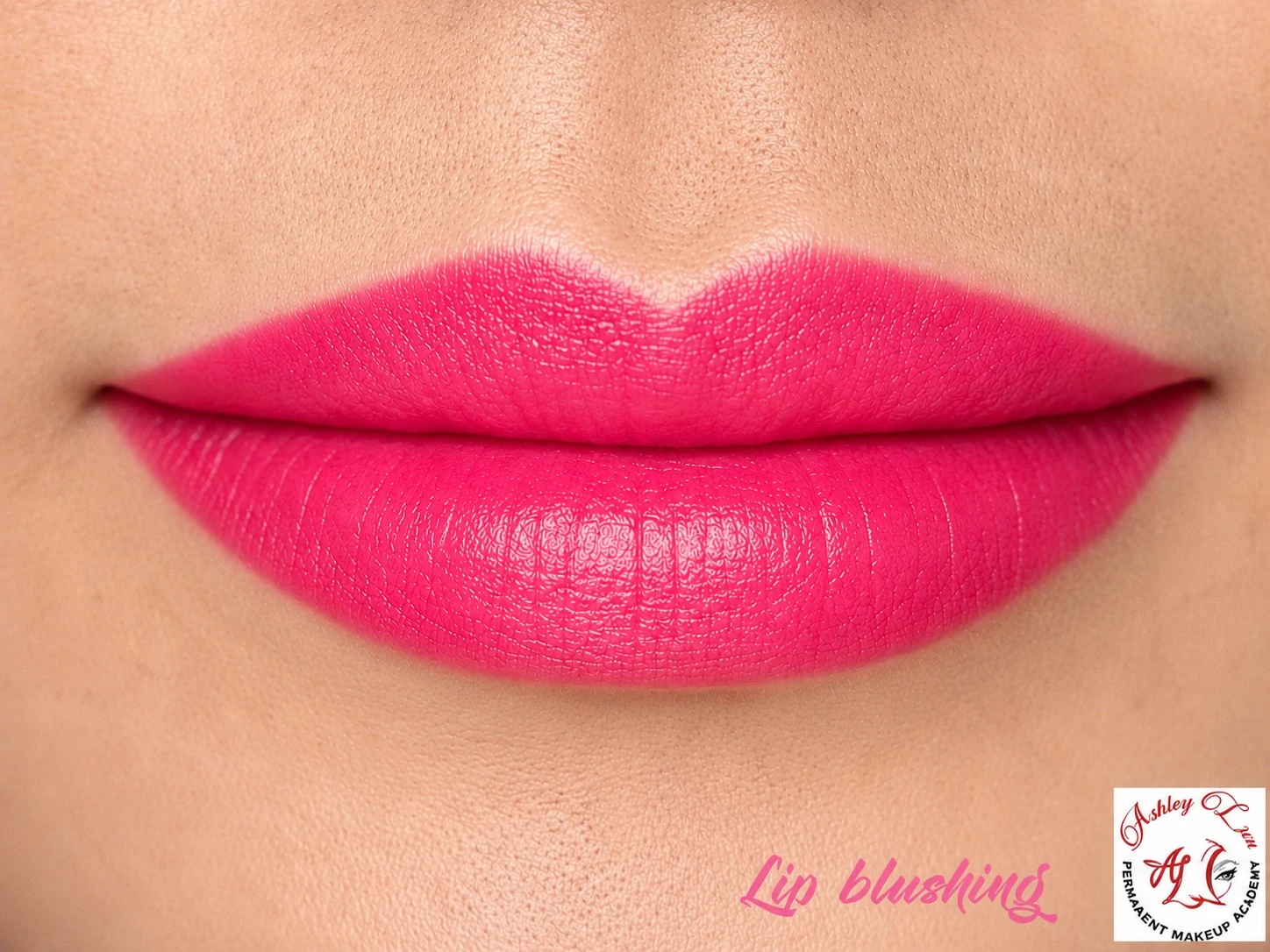 Satin Lip Blush permanent makeup work by Ashley Luu