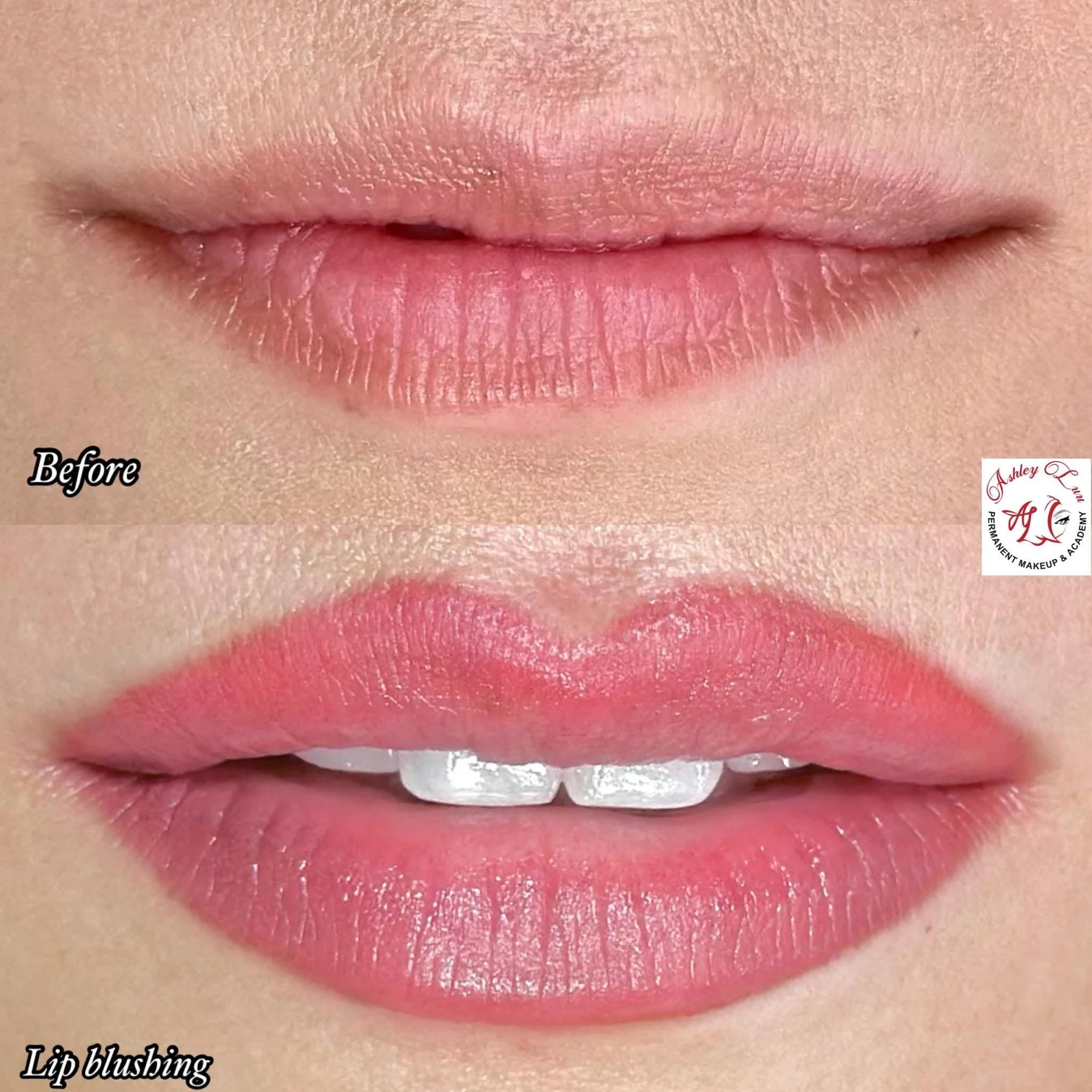 Balanced Nude Lip Blush permanent makeup work by Ashley Luu