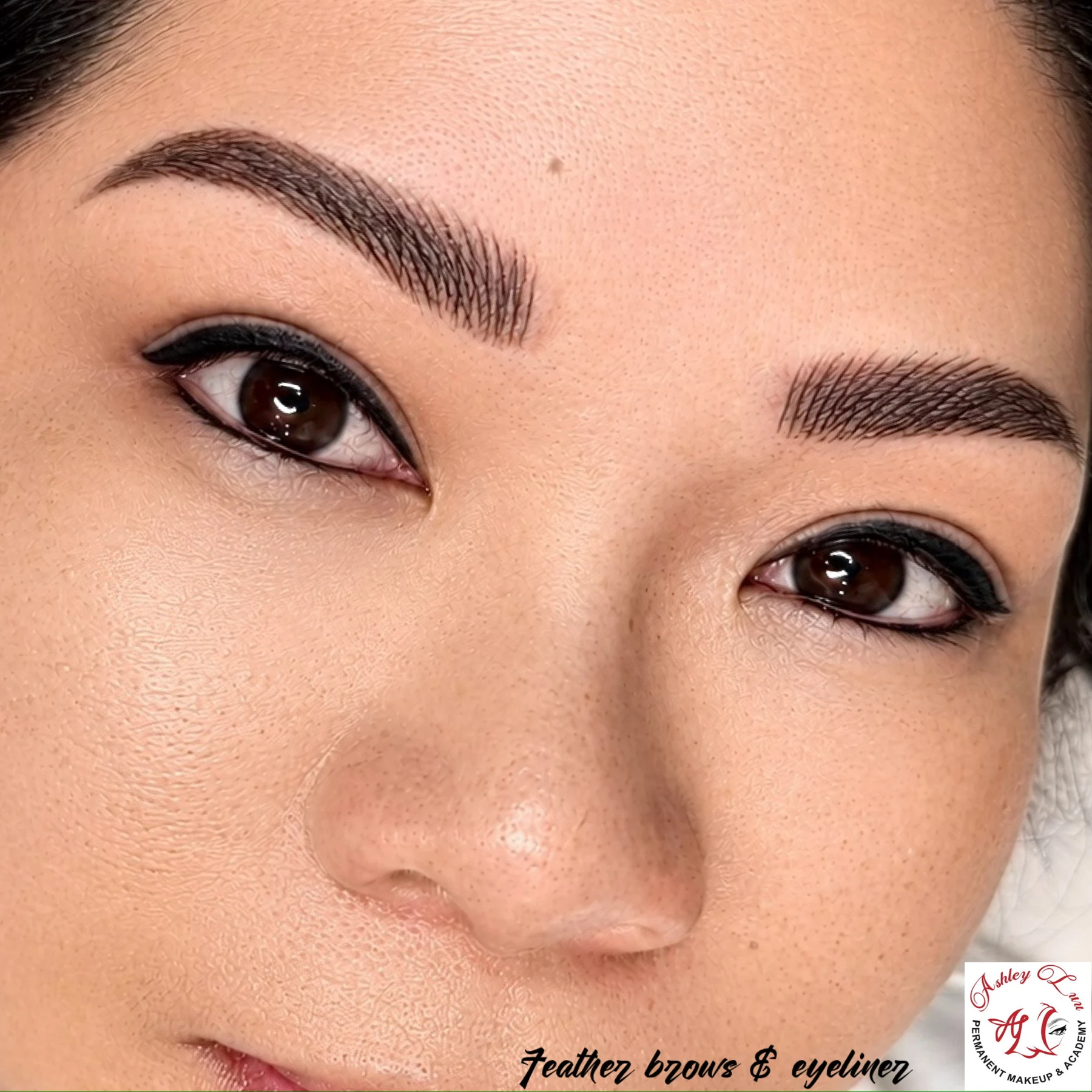 Feather Brows & Lash Definition permanent makeup work by Ashley Luu