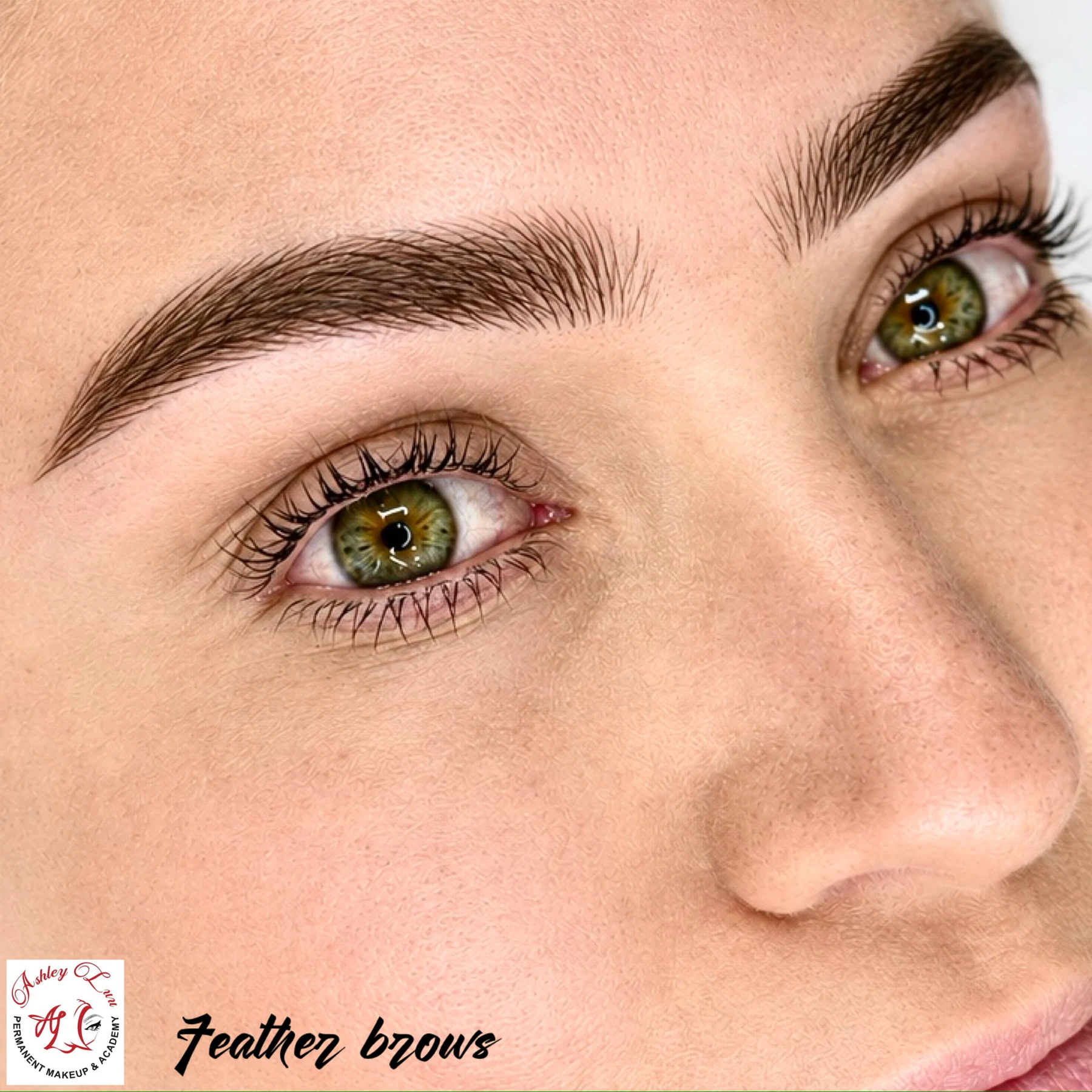 Refined Feather Brows permanent makeup work by Ashley Luu